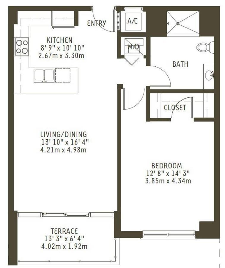 Modern 1 Bedroom Midtown Miami With Free Parking מראה חיצוני תמונה